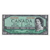 BC-37a 1954 Canada $1 Beattie-Coyne, V/L, Uncirculated (MS60)