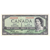 BC-37a 1954 Canada $1 Beattie-Coyne, X/A, EF-AU (EF45)