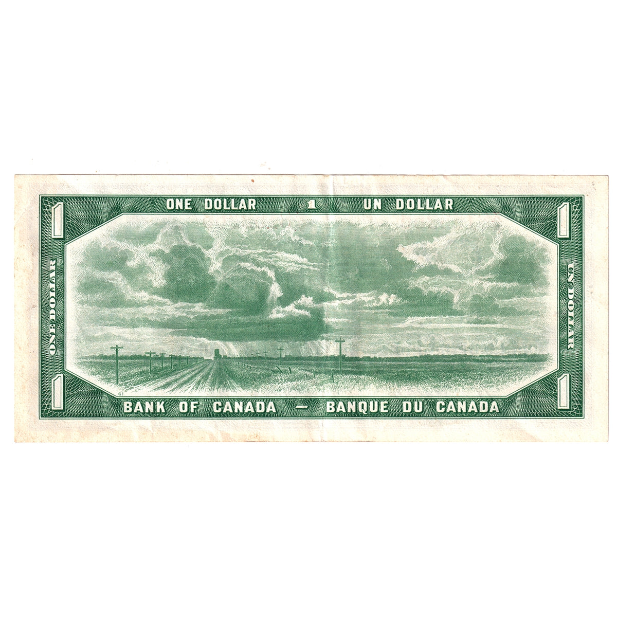 BC-37a 1954 Canada $1 Beattie-Coyne, X/A, EF-AU (EF45)