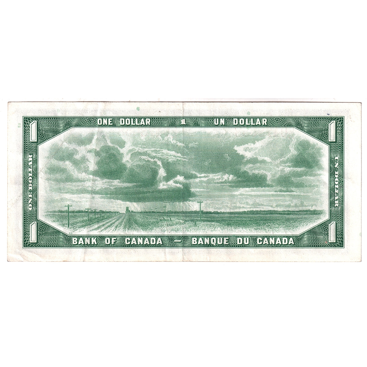 BC-37b 1954 Canada $1 Beattie-Rasminsky, L/N, Extra Fine (EF40)