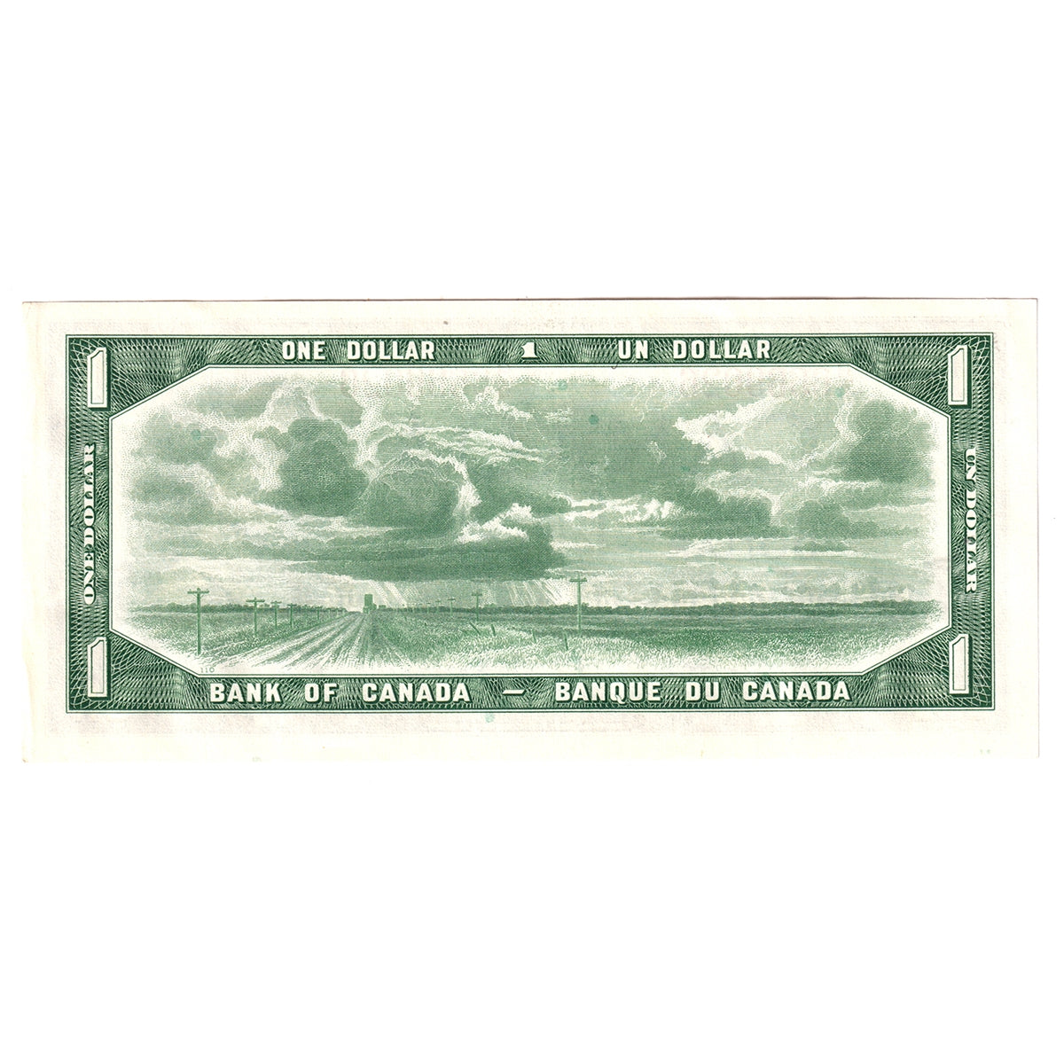 BC-37b 1954 Canada $1 Beattie-Rasminsky, H/O, AU-UNC (AU55)