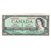 BC-37b 1954 Canada $1 Beattie-Rasminsky, A/Y, Extra Fine (EF40)