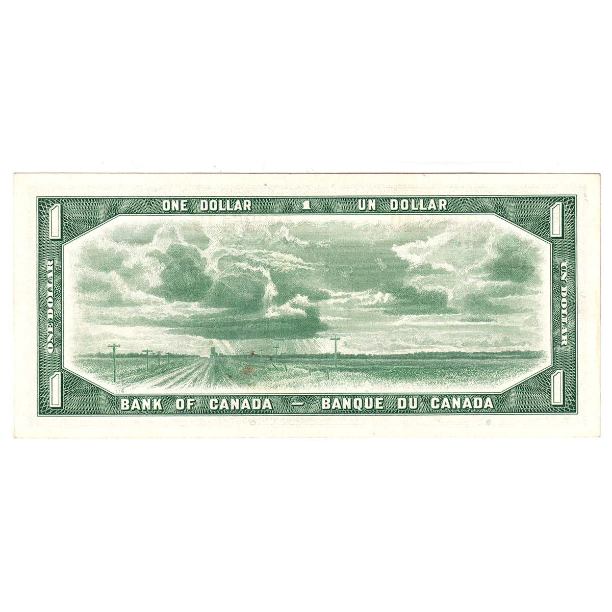 BC-37b 1954 Canada $1 Beattie-Rasminsky, A/Y, Extra Fine (EF40)
