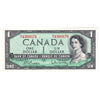 BC-37b 1954 Canada $1 Beattie-Rasminsky, N/Y, Almost Uncirculated (AU50)