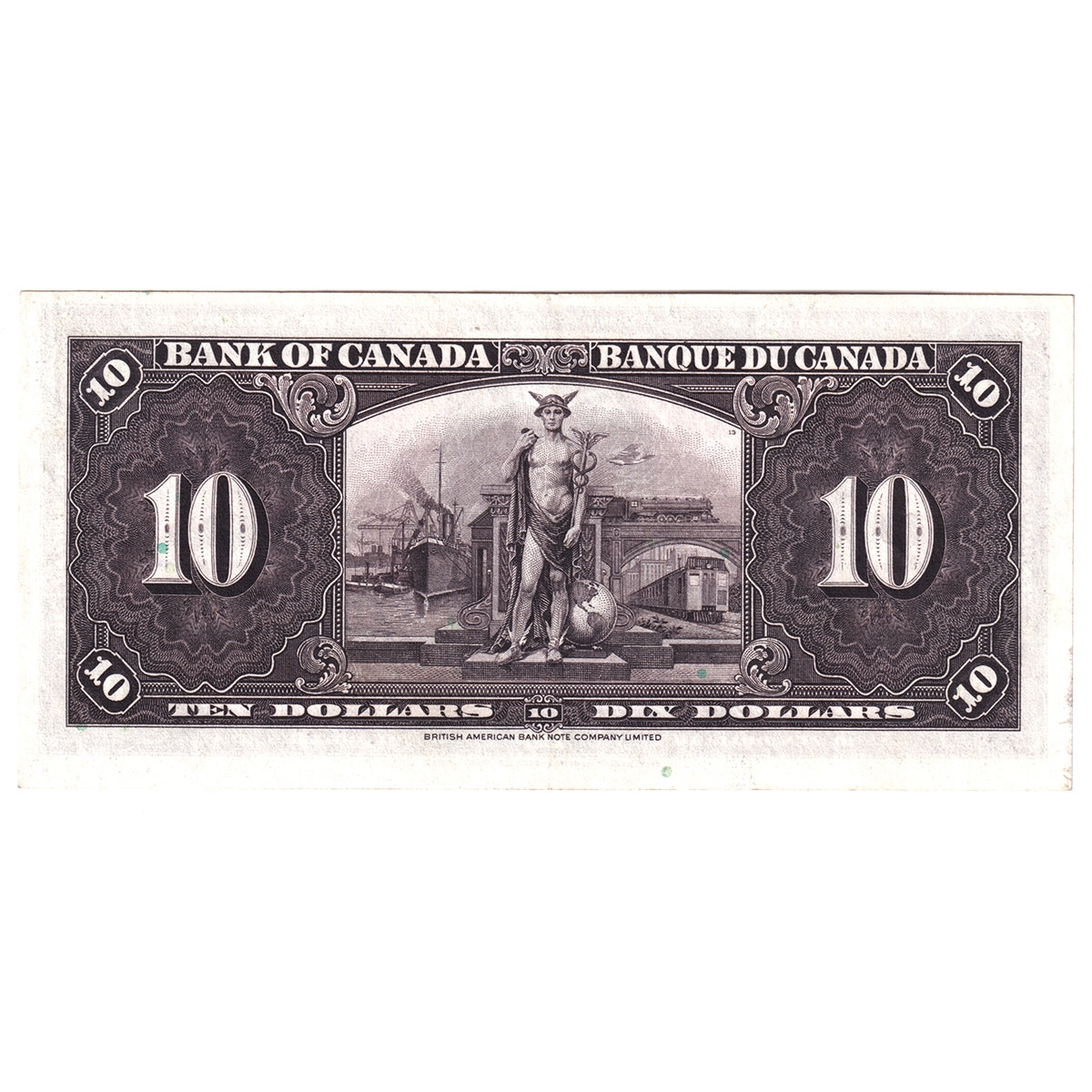 BC-24c 1937 Canada $10 Coyne-Towers, J/T, EF-AU (EF45)