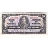 BC-24b 1937 Canada $10 Gordon-Towers, T/D, Circ