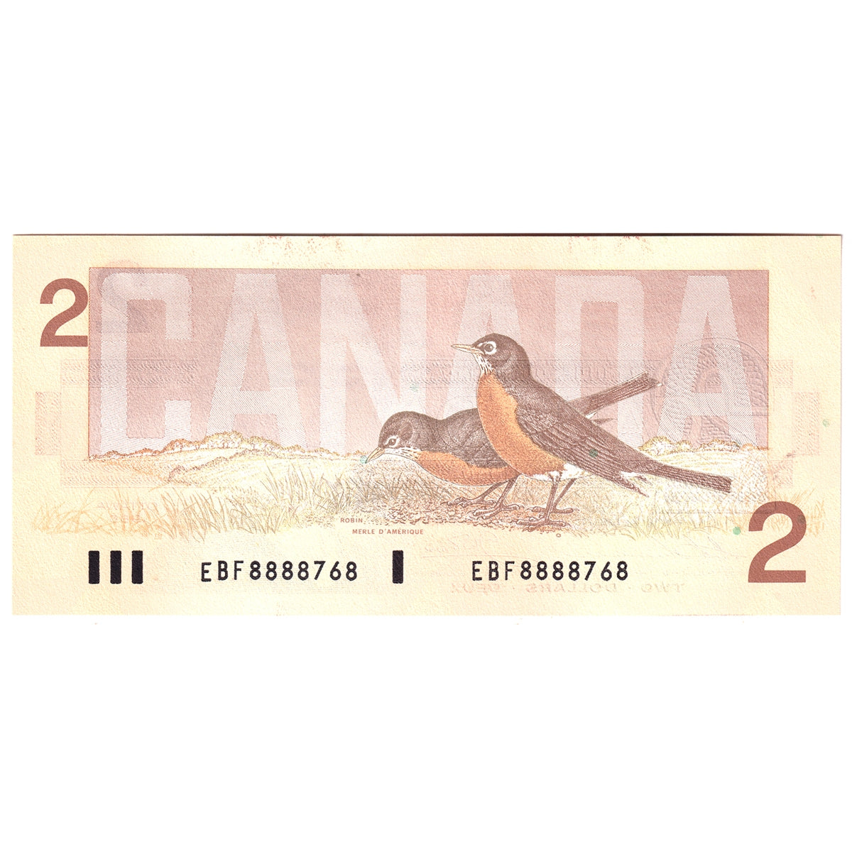 BC-55b-i 1986 Canada $2 Thiessen-Crow, EBF, Uncirculated (MS60)