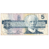 BC-56aA 1986 Canada $5 Crow-Bouey, ENX, Yellow Back Position Number, Fine (F12)