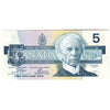 BC-56a-i 1986 Canada $5 Crow-Bouey, EOK, UNC