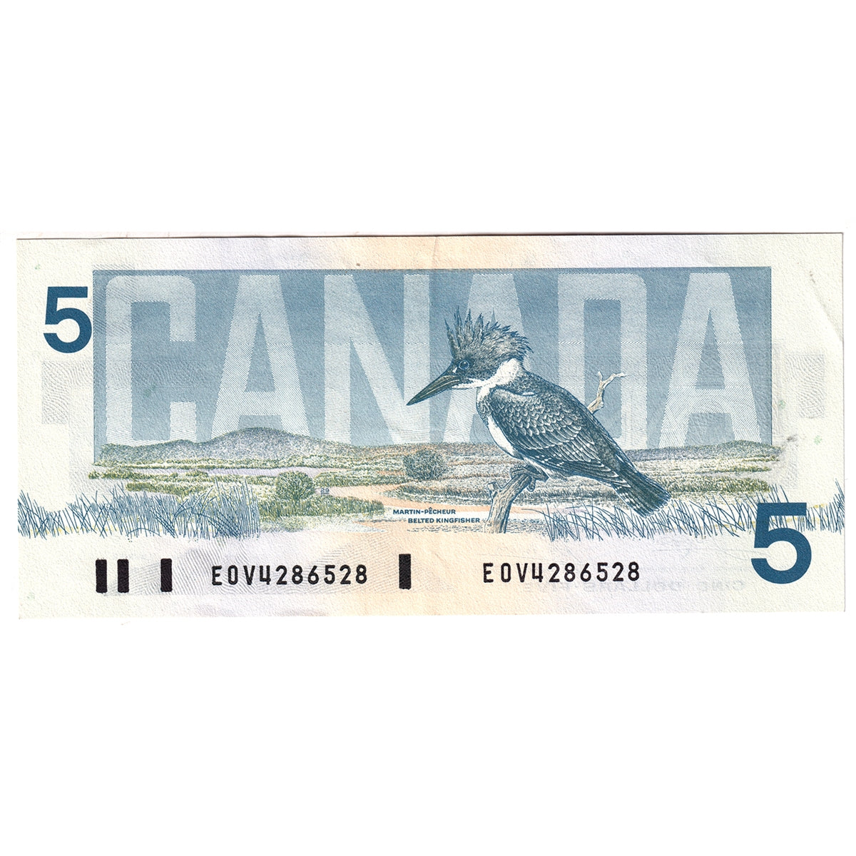 BC-56a-i 1986 Canada $5 Crow-Bouey, EOV, EF-AU (EF45)