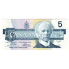 BC-56a-i 1986 Canada $5 Crow-Bouey, EOV, EF-AU (EF45)