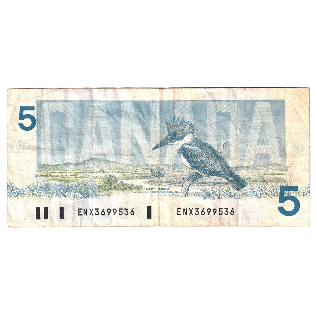 BC-56bA 1986 Canada $5 Thiessen-Crow, ENX, F-VF (F15)
