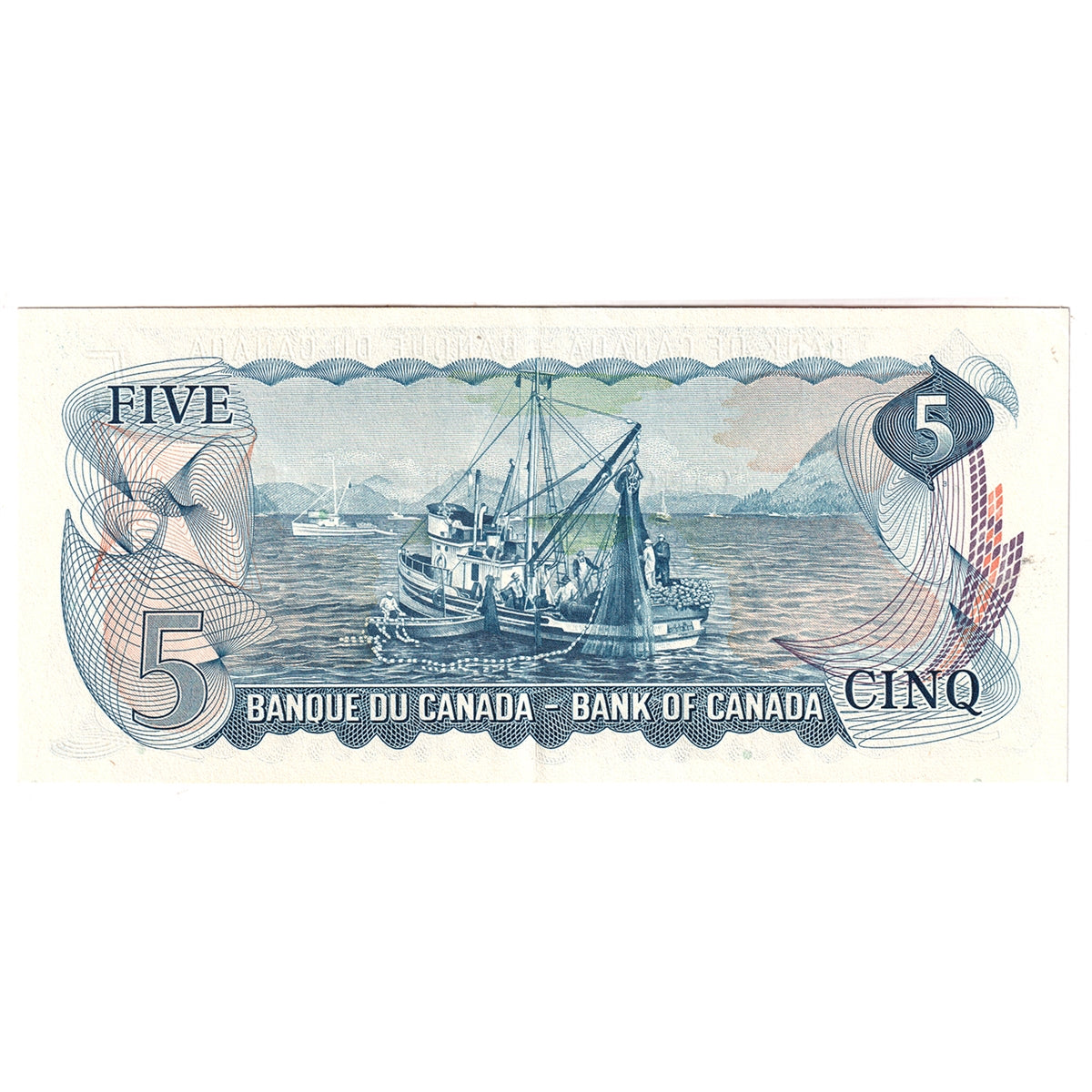 BC-48a 1972 Canada $5 Bouey-Rasminsky, CD, EF-AU (EF45)