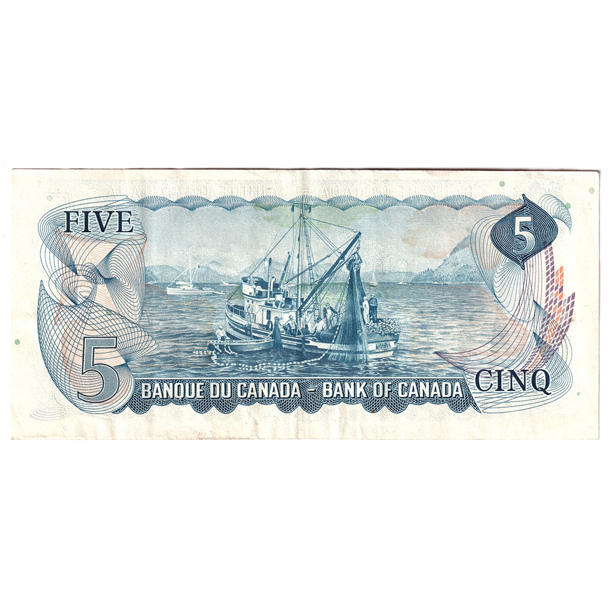BC-48b 1972 Canada $5 Lawson-Bouey, CT, VF-EF (VF30)