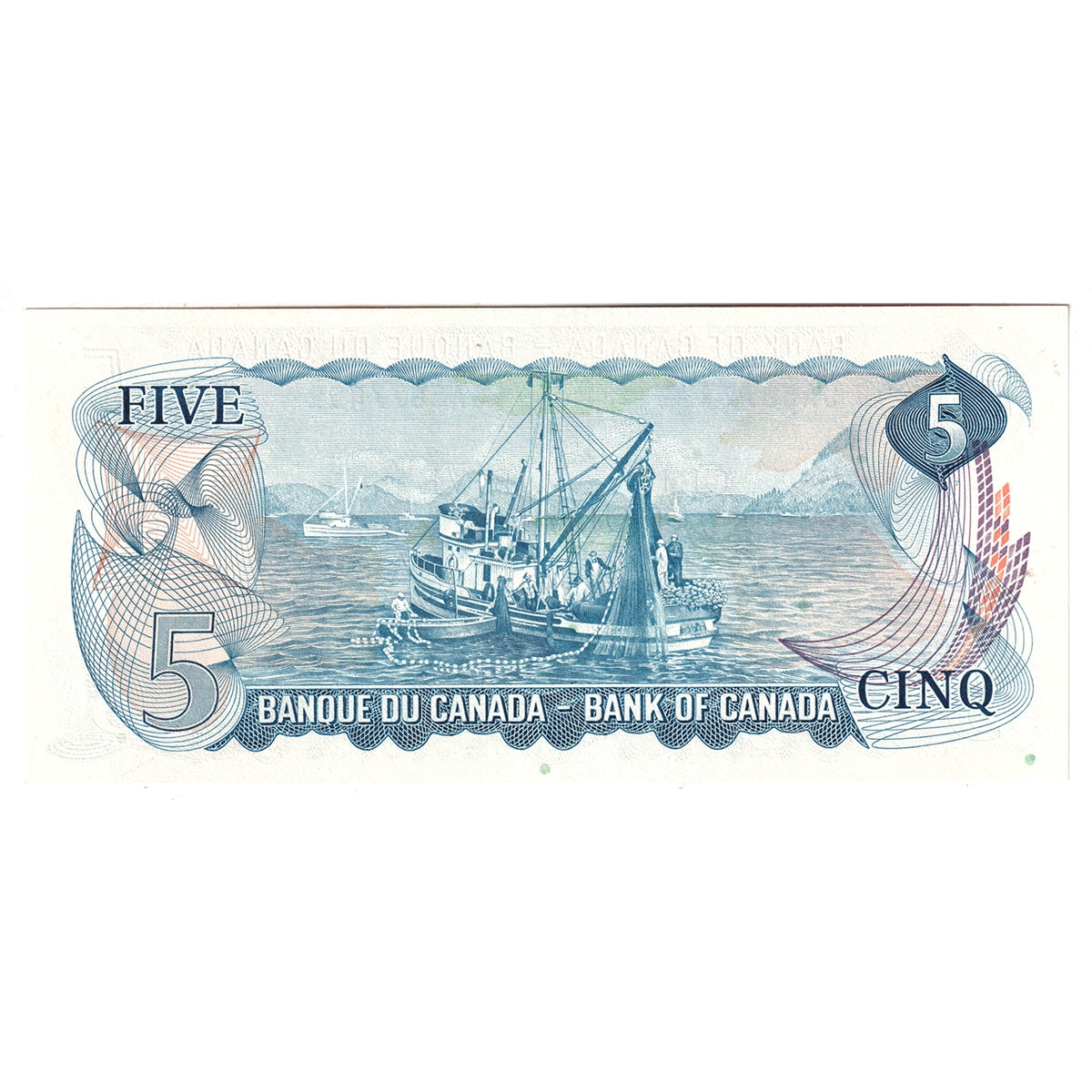 BC-48b 1972 Canada $5 Lawson-Bouey, SA, Uncirculated (MS60)