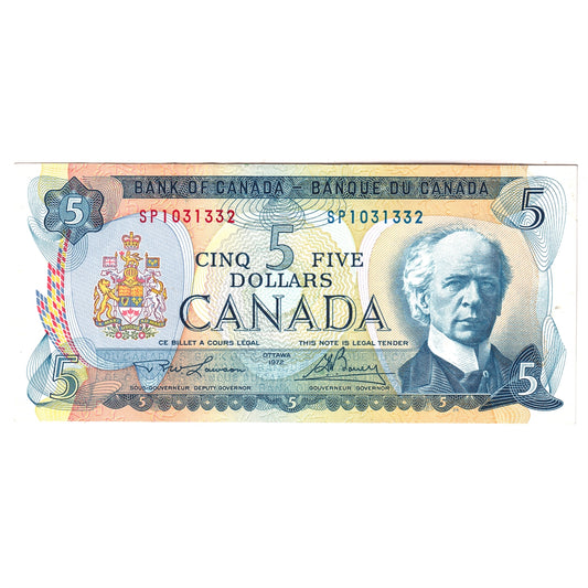 BC-48b 1972 Canada $5 Lawson-Bouey, SP, AU