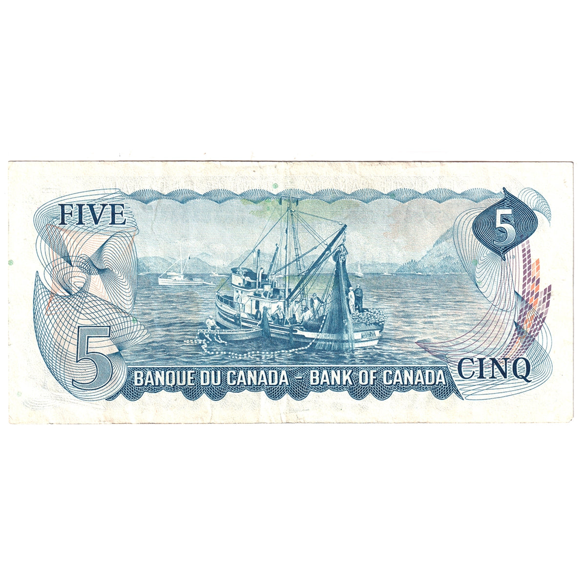 BC-48b 1972 Canada $5 Lawson-Bouey, SR, Circ