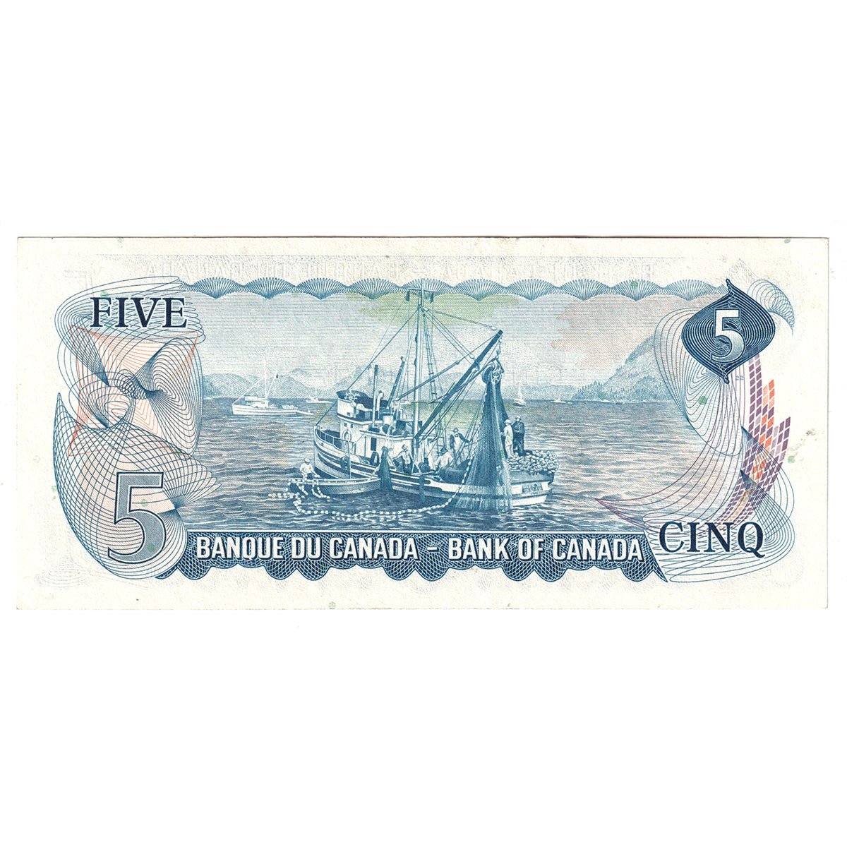 BC-48b 1972 Canada $5 Lawson-Bouey, SW, AU-UNC