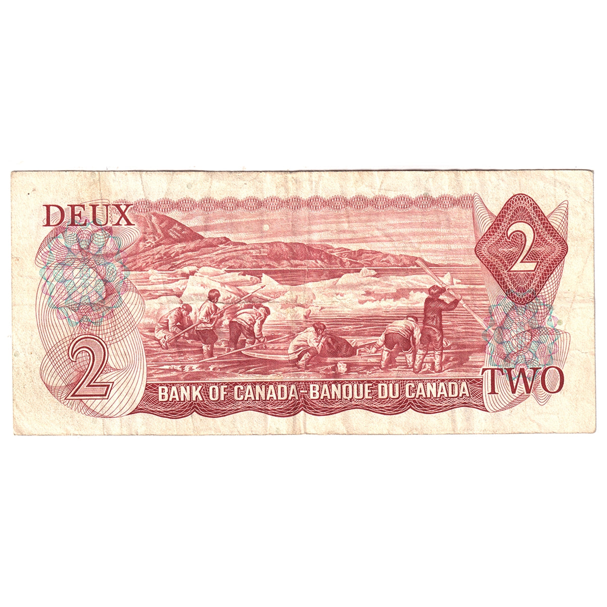 BC-47a 1974 Canada $2 Lawson-Bouey, BP, Modified Tint, Circ