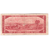BC-30b 1954 Canada $2 Beattie-Coyne, Devil's Face, F/B, Circ