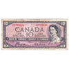 BC-32a 1954 Canada $10 Coyne-Towers, Devil's Face, C/D, Circ