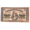 DC-1 1870 Dominion 25 cent Shinplaster, Plain Series, Circ