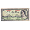 BC-29a 1954 Canada $1 Coyne-Towers, Devil's Face, D/A, Circ