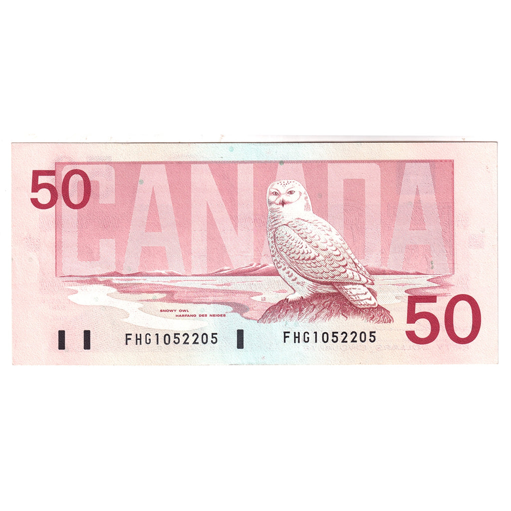 BC-59a 1988 Canada $50 Thiessen-Crow, FHG, Large F, AU-UNC (AU55)