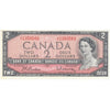 BC-38b 1954 Canada $2 Beattie-Rasminsky, J/U, EF-AU (EF45)