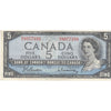 BC-39b 1954 Canada $5 Beattie-Rasminsky, E/S, VF-EF