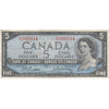 BC-39b 1954 Canada $5 Beattie-Rasminsky, G/S, VF-EF (VF30)