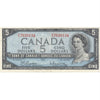 BC-39b 1954 Canada $5 Beattie-Rasminsky, R/S, VF-EF (VF30)