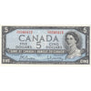 BC-39b 1954 Canada $5 Beattie-Rasminsky, I/X, Uncirculated (MS60)