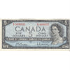 BC-39b 1954 Canada $5 Beattie-Rasminsky, K/X, VF-EF (VF30)