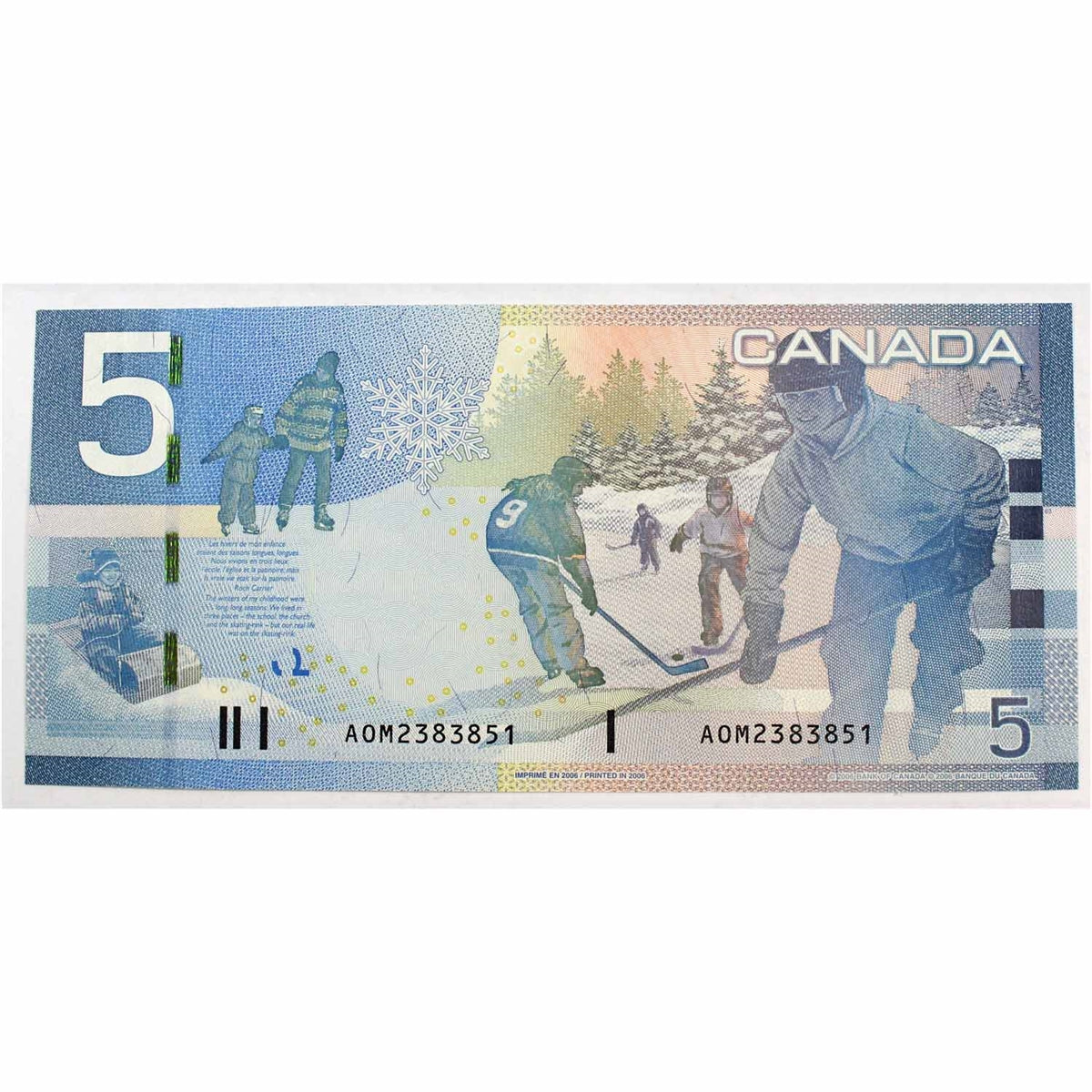 BC-67a 2006 Canada $5 Jenkins-Dodge, AOM, Uncirculated (MS60)