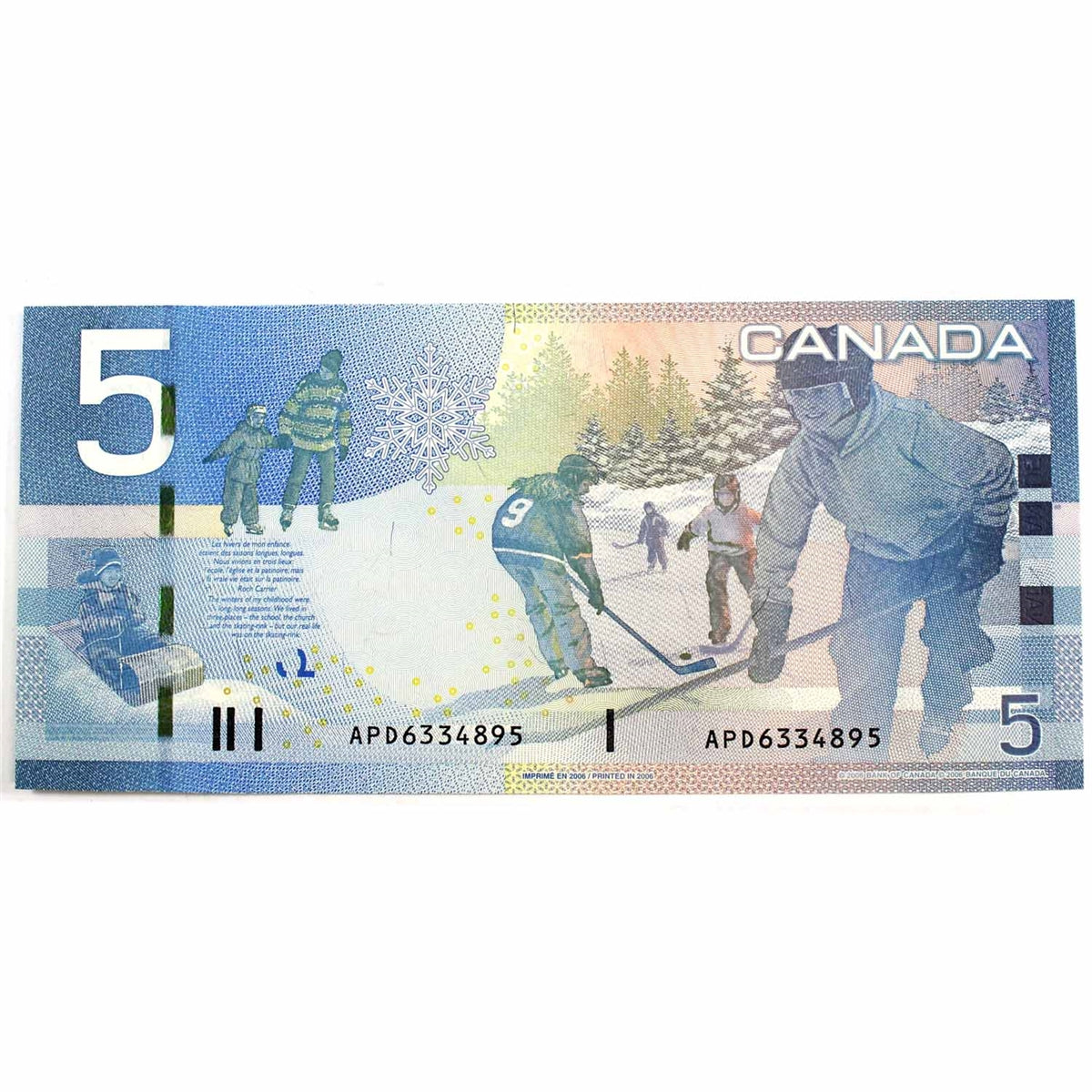 BC-67a 2006 Canada $5 Jenkins-Dodge, APD, Uncirculated (MS60)