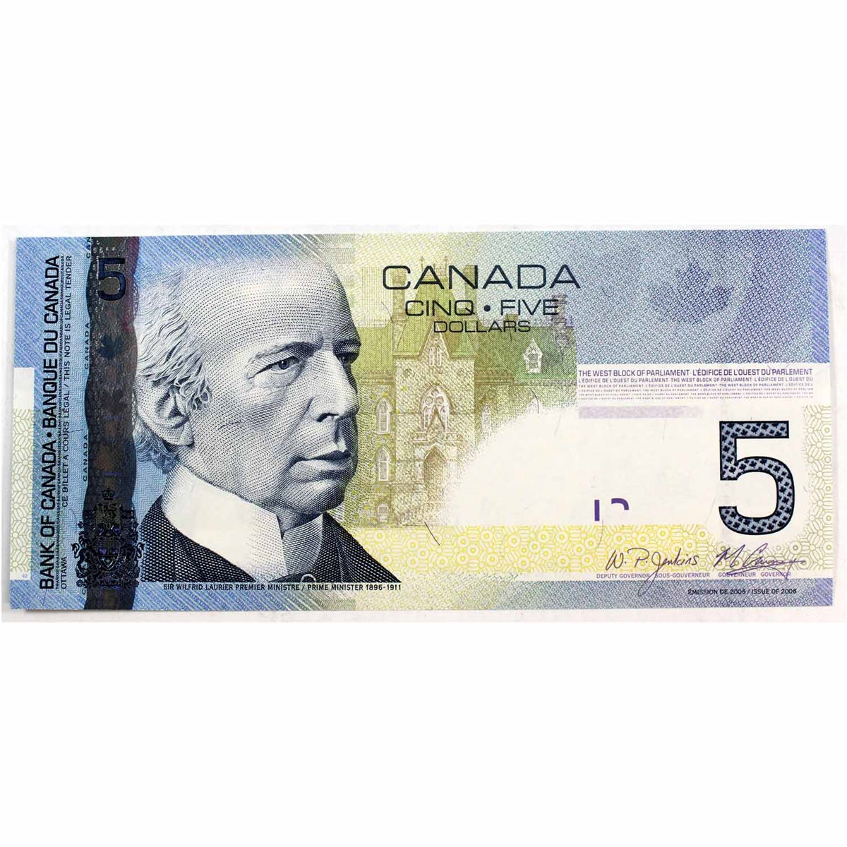 BC-67b-i 2010 Canada $5 Jenkins-Carney, HPL, Choice Uncirculated (CUNC63)