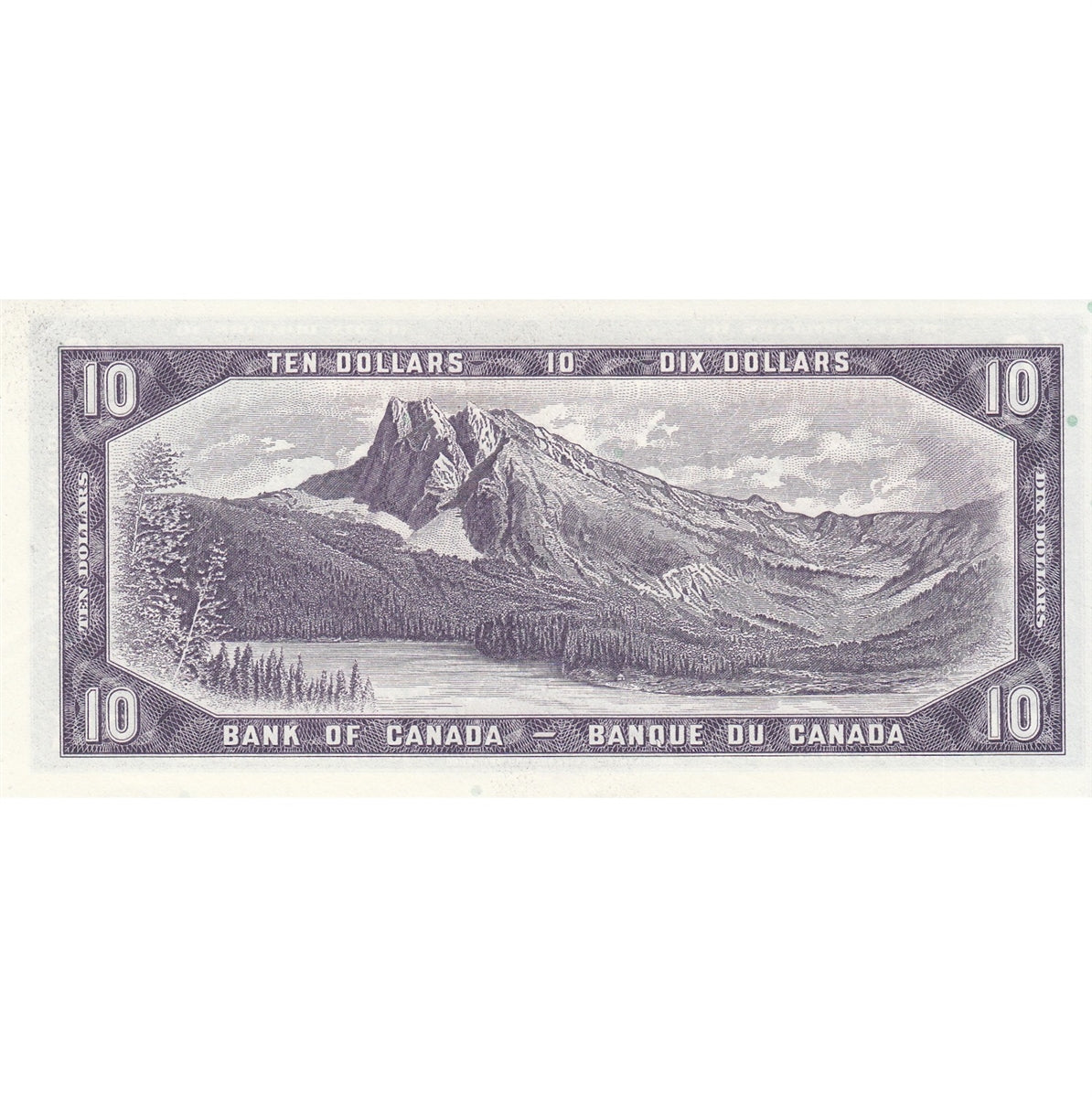 BC-40a 1954 Canada $10 Beattie-Coyne, V/D, AU-UNC (AU55)