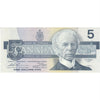 BC-56bA 1986 Canada $5 Thiessen-Crow, Small FNX, VF-EF (VF30)