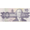 BC-57a 1989 Canada $10 Thiessen-Crow, ADD, Almost Uncirculated (AU50)