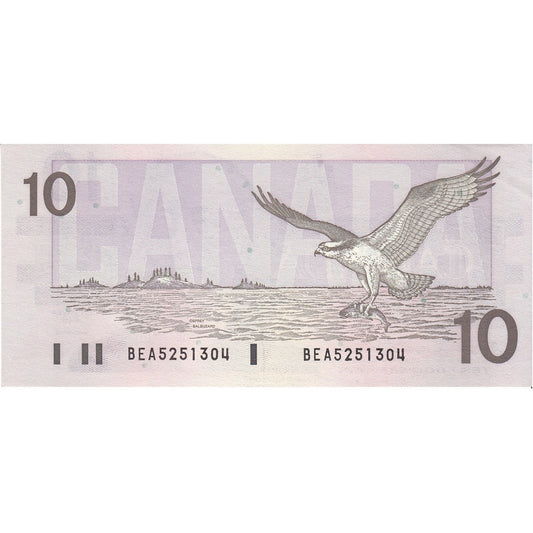 BC-57b 1989 Canada $10 Bonin-Thiessen, BEA, AU