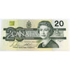 BC-58b-i 1991 Canada $20 Bonin-Thiessen, AWB, Uncirculated (MS60)