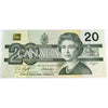 BC-58d 1991 Canada $20 Knight-Dodge, EWS, AU-UNC (AU55)