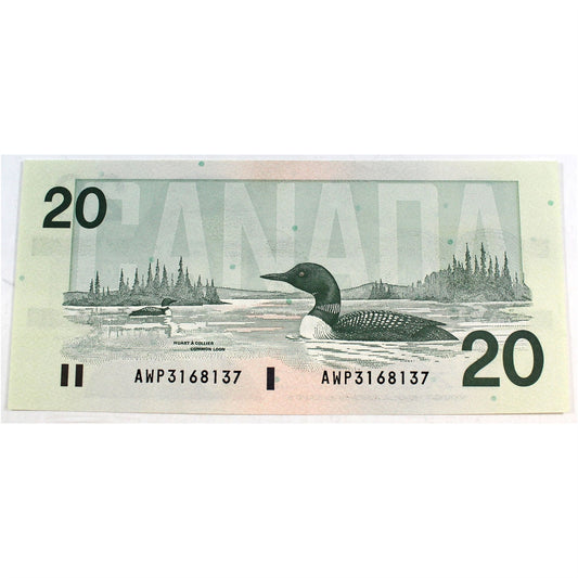 BC-58d-i 1991 Canada $20 Knight-Dodge, AWP, AU