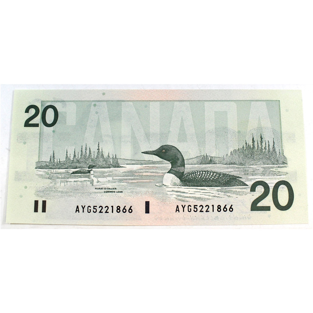 BC-58d-i 1991 Canada $20 Knight-Dodge, AYG, Choice Uncirculated (CUNC63)