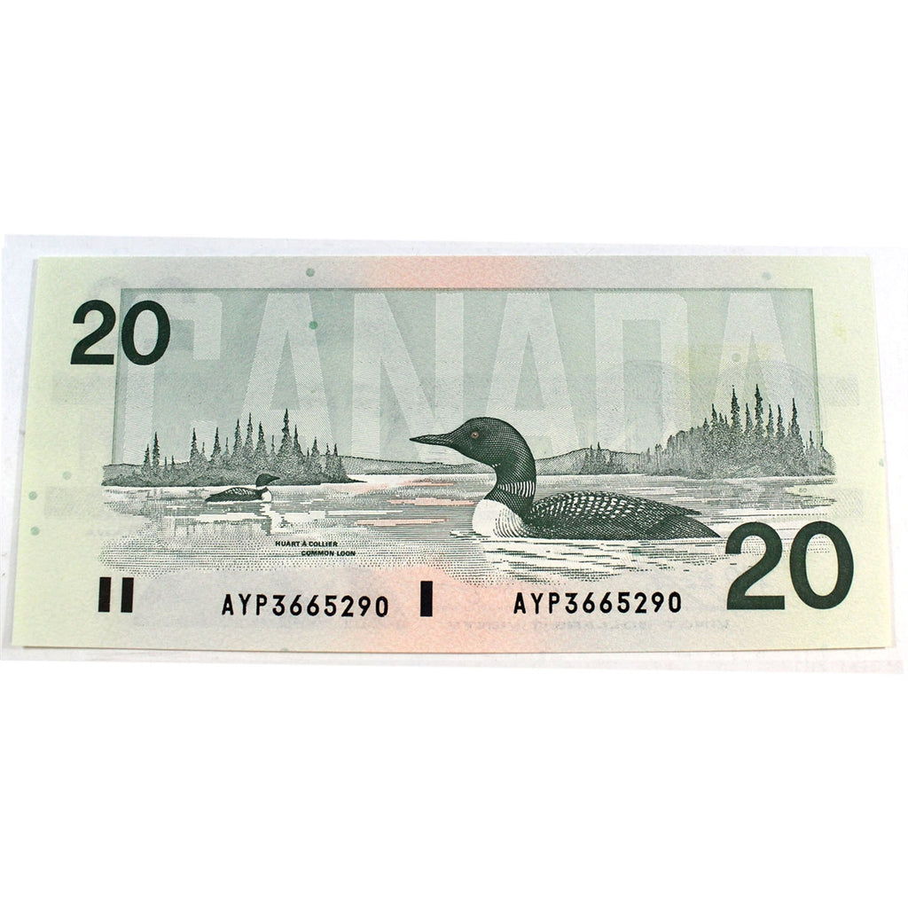 BC-58d-i 1991 Canada $20 Knight-Dodge, AYP, CUNC