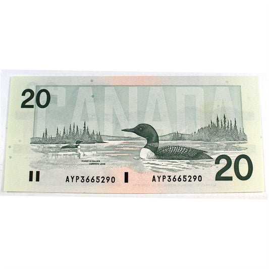 BC-58d-i 1991 Canada $20 Knight-Dodge, AYP, CUNC