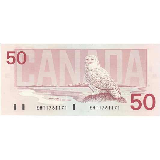 BC-59a 1988 Canada $50 Thiessen-Crow, EHT, UNC