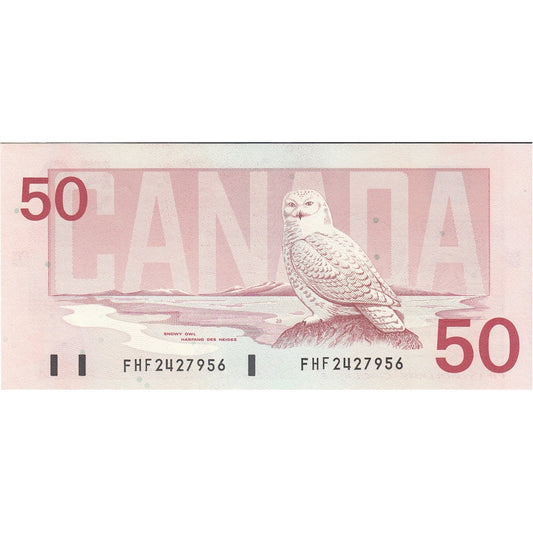 BC-59a 1988 Canada $50 Thiessen-Crow, FHF, Uncirculated (MS60)