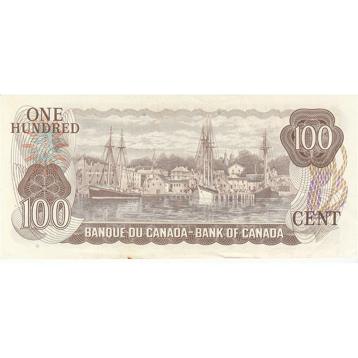 BC-52a 1975 Canada $100 Lawson-Bouey, JD, Almost Uncirculated (AU50)